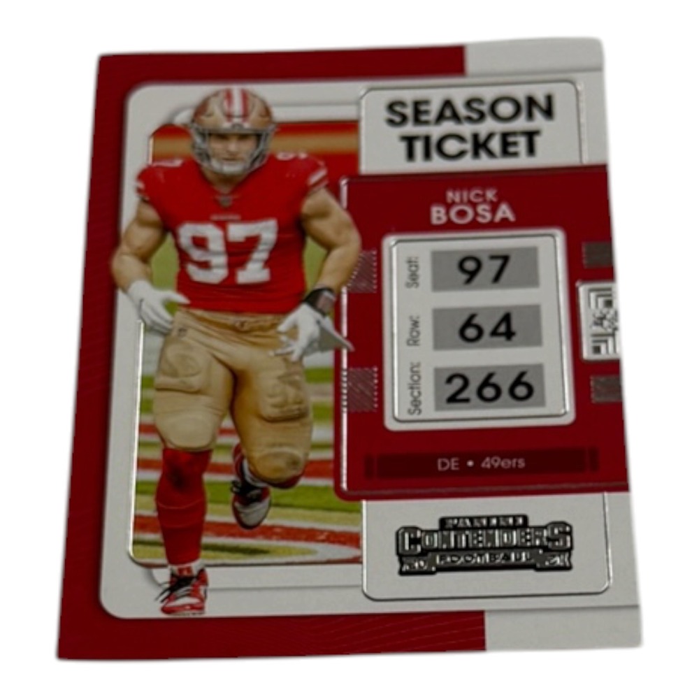 2021‎ Panini Contenders Nick Bosa Season Ticket San Francisco 49ers Card 90